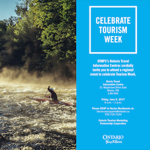 Celebrate Tourism at the Barrie Travel Info Centre